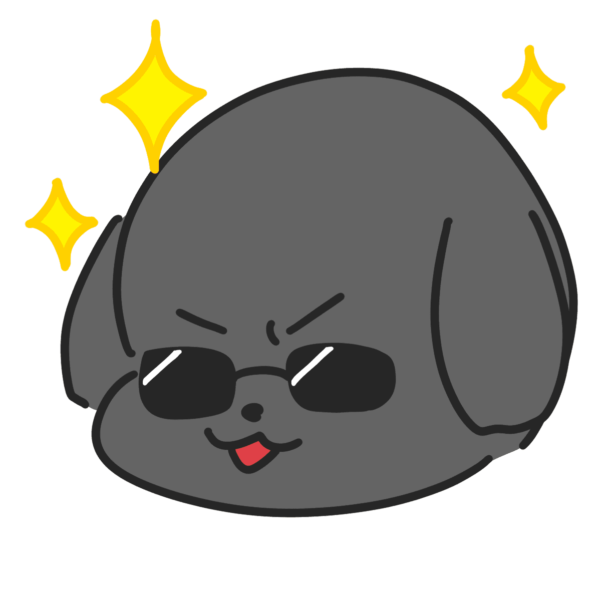 キラキラサングラス　LINE絵文字
