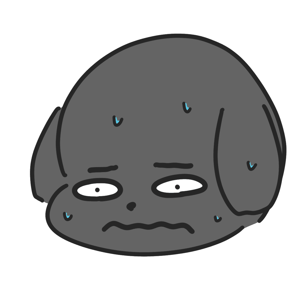 おどおど　LINE絵文字